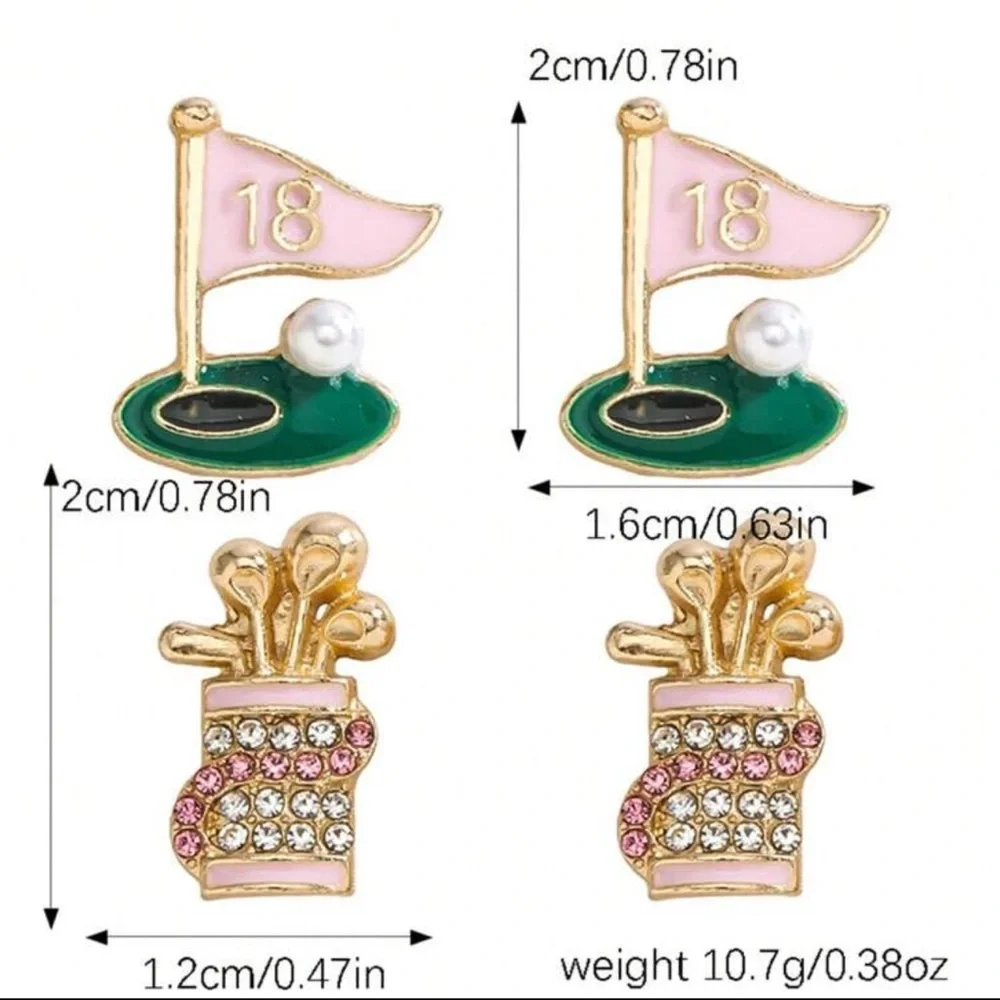 ⛳️ Golf Earrings ⛳️ - Picture 3 of 4